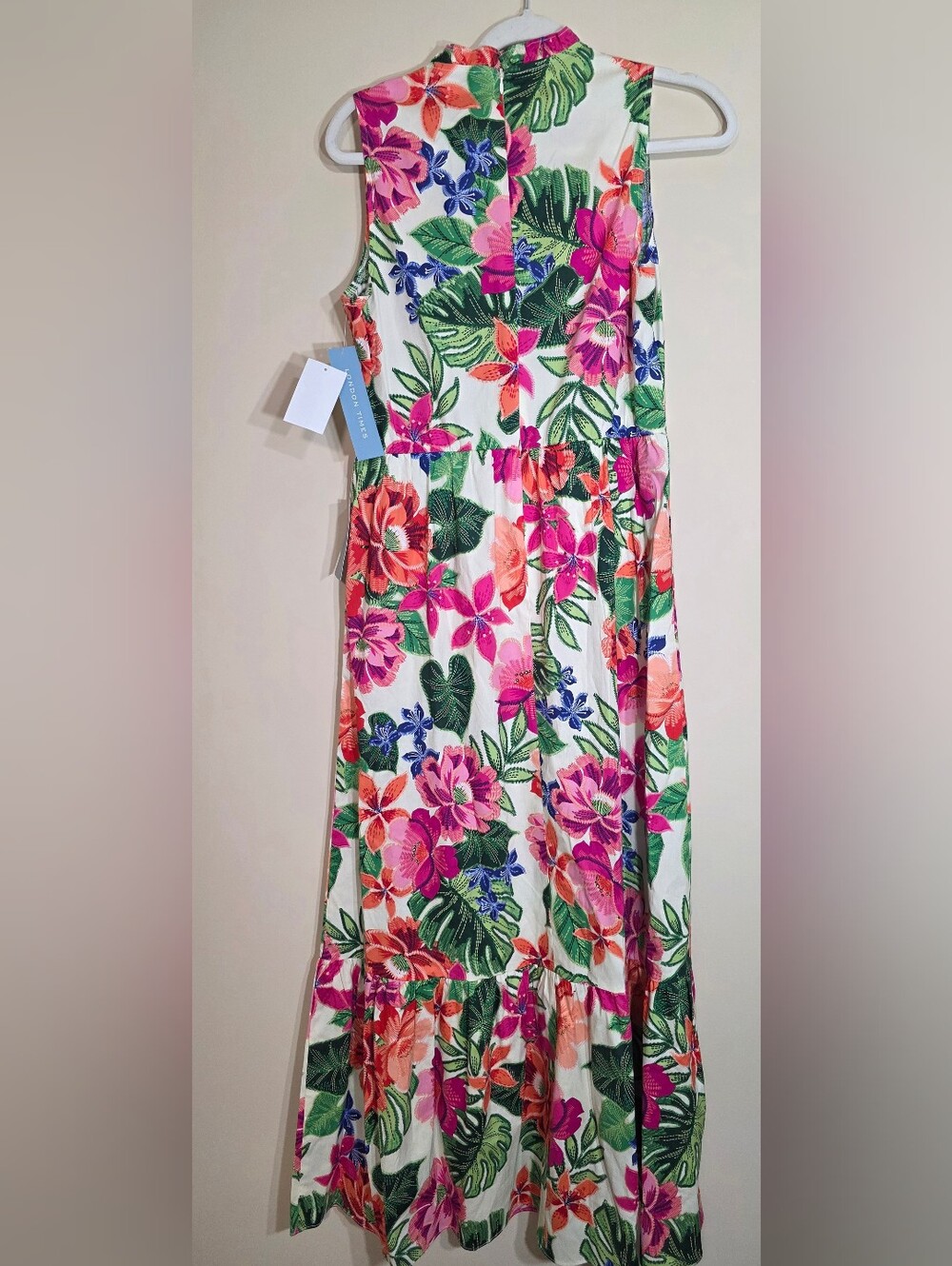 London Times NWT Tropical Floral Maxi Dress Size 8 - Picture 5 of 5